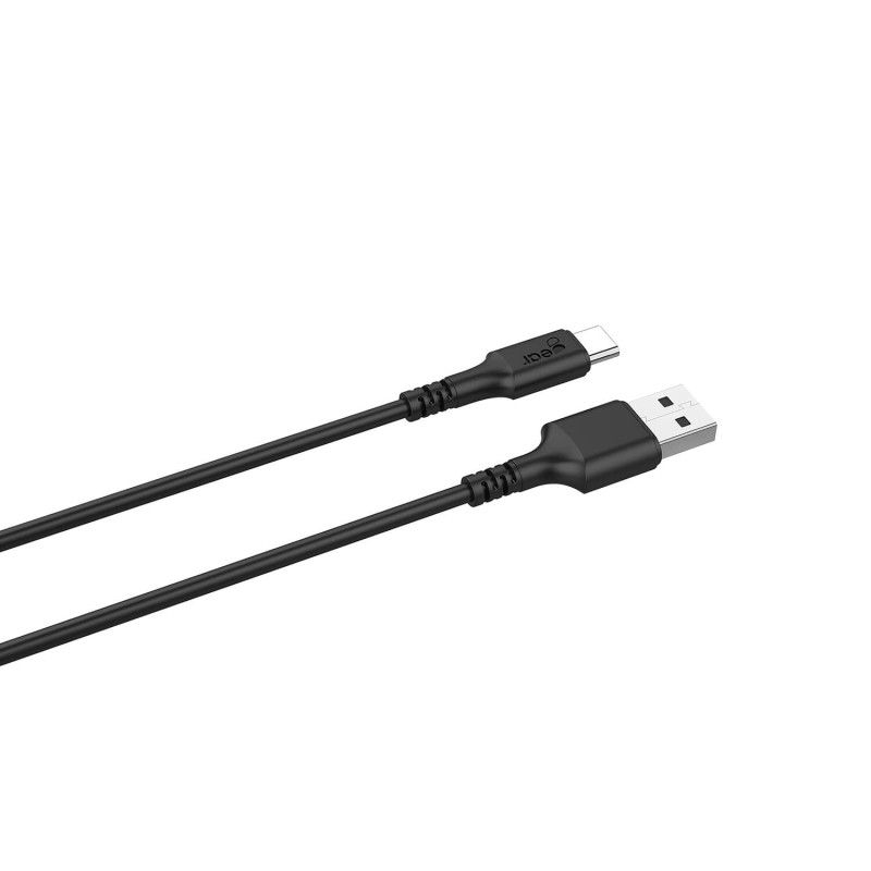 Gear Charger 12-24V 2xUSB 3.4A Black USB-C 2.0 cable 1m