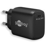 TOLERATE USB-C™ PD GaN FAST CHARGER (25W) POWERED BY GOOBAY BLK