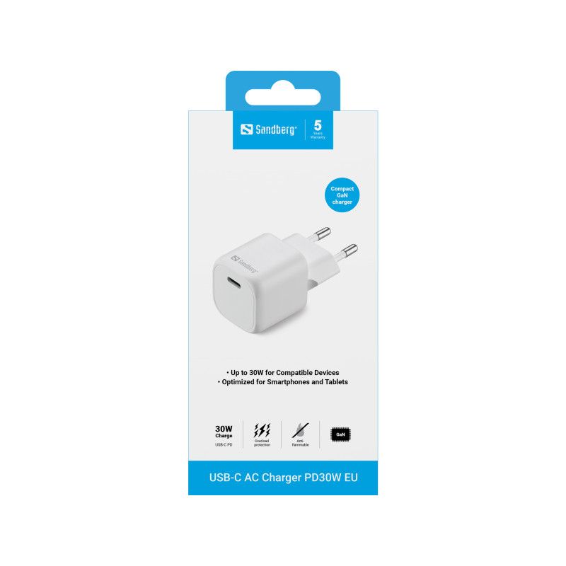 Sandberg USB-C AC Charger PD30W EU