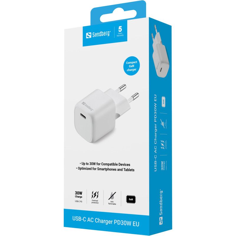 Sandberg USB-C AC Charger PD30W EU