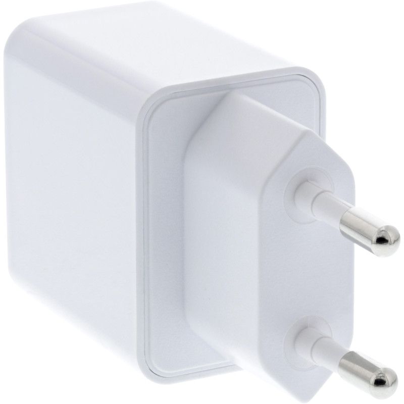 InLine USB Power Adapter Single, 100-240V to 5V/2.5A, white