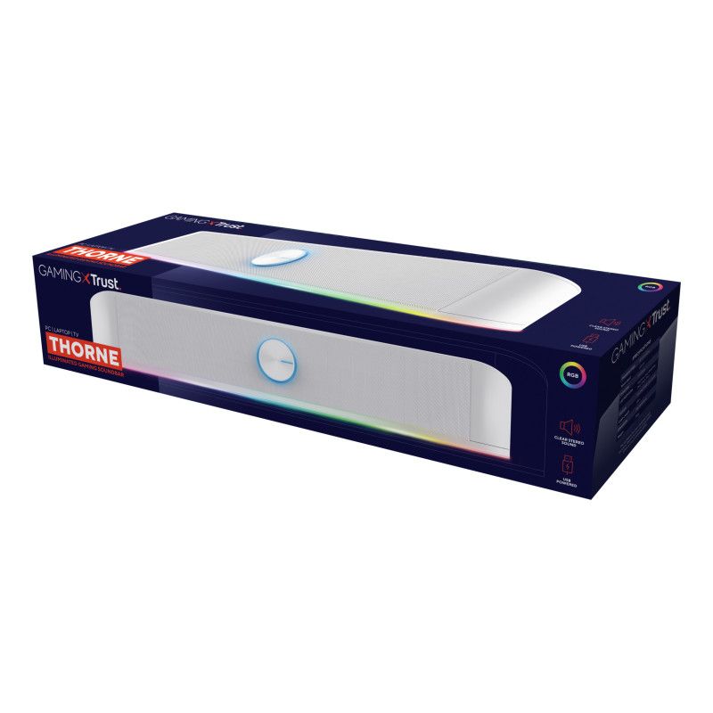 Trust RGB Illuminated Soundbar GXT 619W Thorne