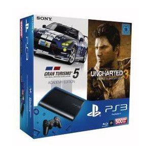 Sony Interactive Entertainment 500GB, PlayStation 3 + GT5 Academy + Uncharted 3 GOTY