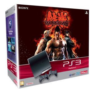 Sony Interactive Entertainment PlayStation 3 Slim 250 GB + 2 Dualshock 3 + Tekken 6