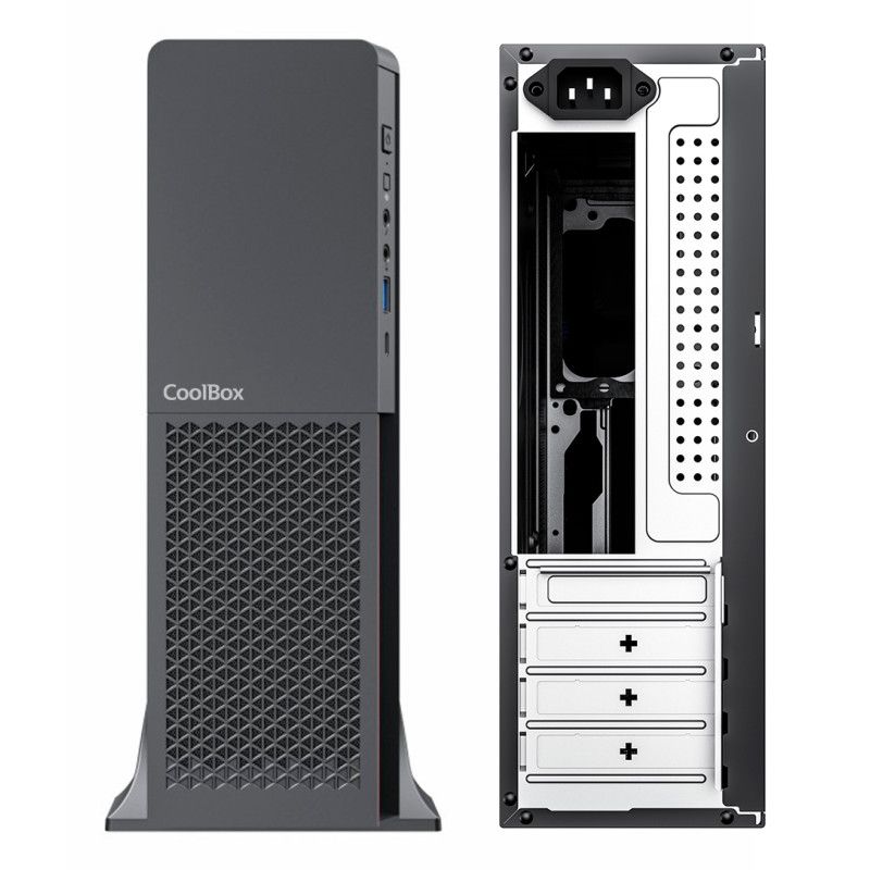COOLBOX CAJA MATX SLIM T313 USB-C 3.2 GEN1 FTE. BASIC 500GR-S SFX 500W