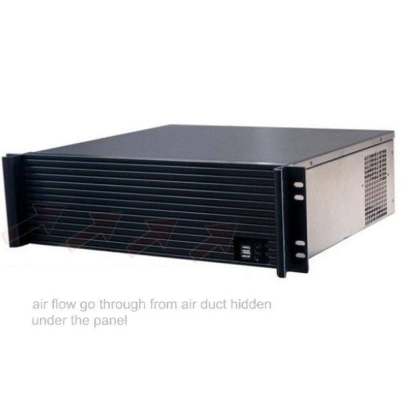 Techly Industrial 19 Rack Chassis 3U Ultra Compact Black" I-CASE IPC-338