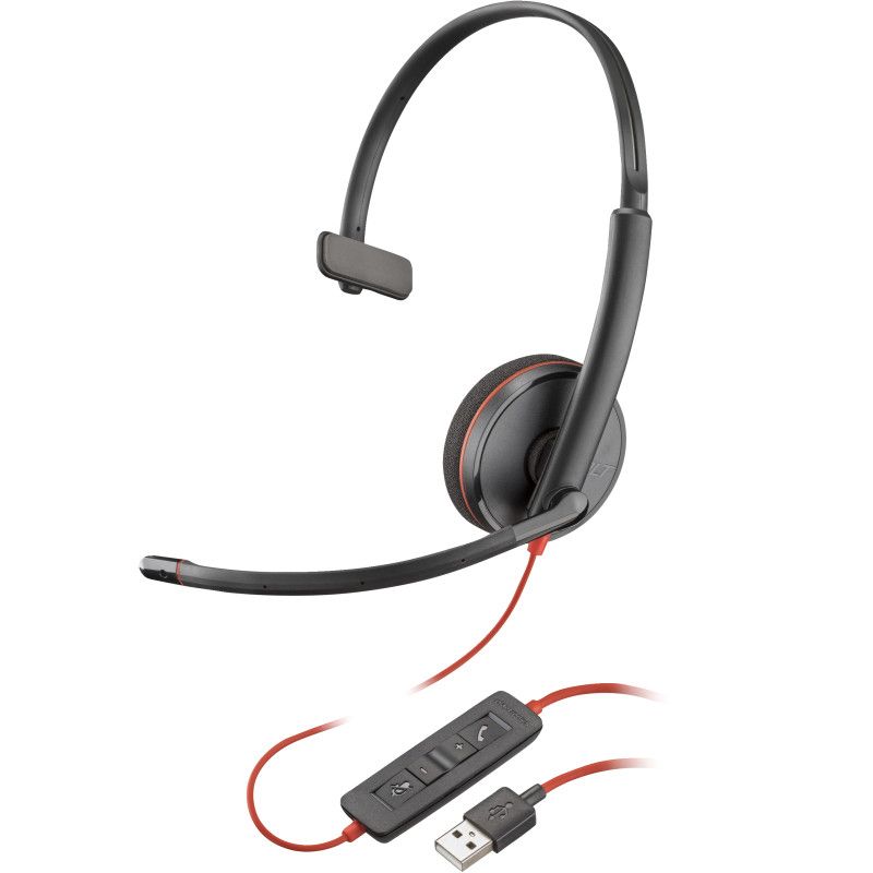 HP Poly Poly Blackwire 3210 USB-A Headset (Bulk)