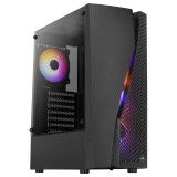 Aerocool WAVEBKV2 ATX PC Case Tempered Glass 4xFRGB Fans Black