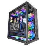 Mars Gaming MCV PC Case XXL ATX Dual Window Tempered Glass Black