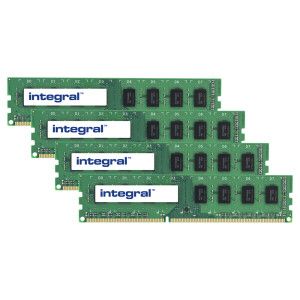 Integral 16GB (4X4GB) PC RAM MODULE DDR3 1333MHz UNBUFFERED DIMM KIT OF 4 EQV. TO LB437AV FOR HP/COMPAQ