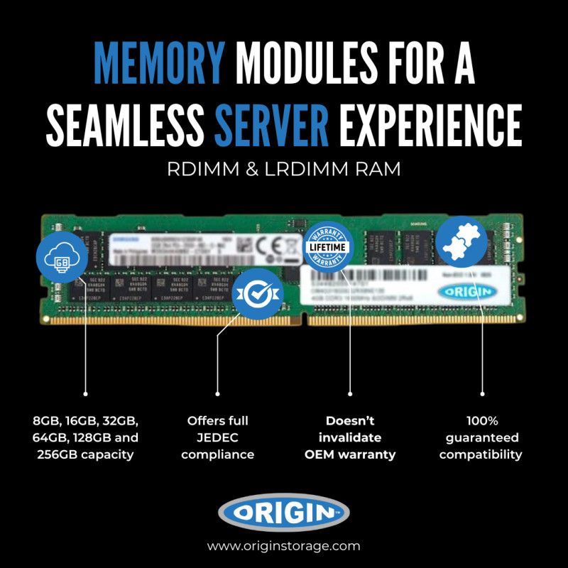 Origin Storage 8GB DDR4 2666MHz RDIMM 1Rx8 ECC 1.2V