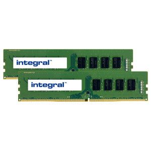 Integral 32GB (2X16GB) PC RAM MODULE KIT DDR4 2133MHz DIMM EQV. TO KVR21N15D8K2/32 FOR KINGSTON VALUE