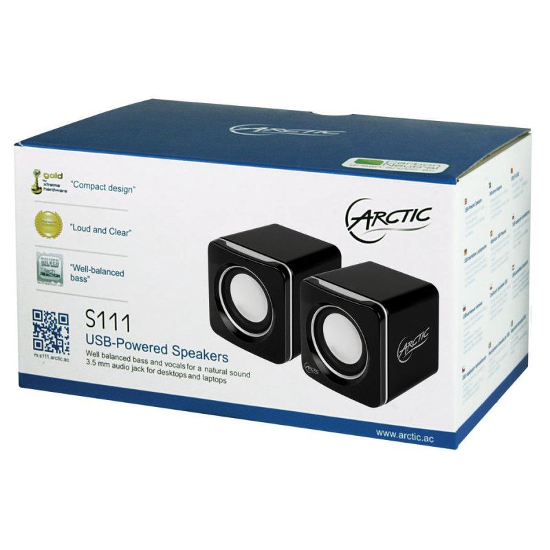 ARCTIC S111 (Black) - USB Speakers