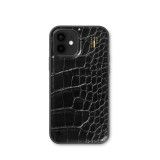 iDeal of Sweden Vegan Leather Case MagSafe iPhone 12 / 12 Pro Black Croco