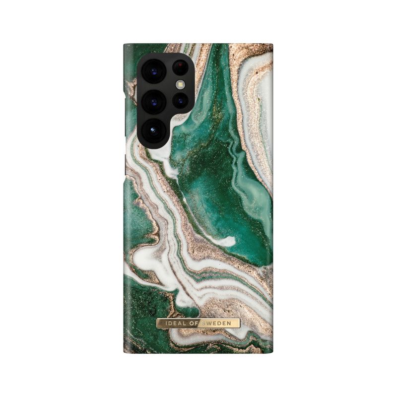 iDeal of Sweden Printed Case Galaxy S22U Golden Jade Marble