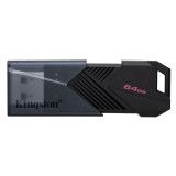 Kingston Technology 64GB Portable USB 3.2 Gen 1 DataTraveler Exodia Onyx
