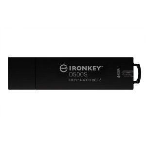 Kingston Technology 64GB IronKey D500S FIPS 140-3 Lvl 3 AES-256