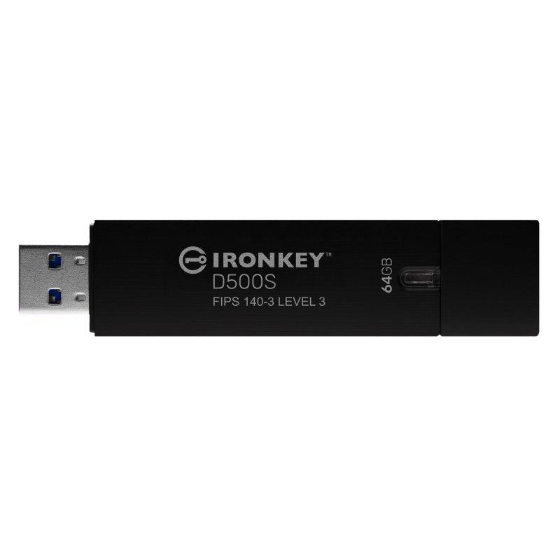 Kingston Technology 64GB IronKey D500S FIPS 140-3 Lvl 3 AES-256