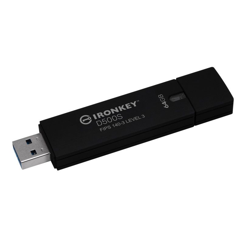 Kingston Technology 64GB IronKey D500S FIPS 140-3 Lvl 3 AES-256