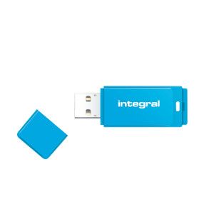Integral 16GB USB3.0 DRIVE NEON BLUE UP TO R-80 W-10 MBS