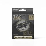 Integral 64GB USB3.0 DRIVE SECURE360 BLACK SECURELOCK2 AES 256BIT SOFTWARE ENCRYPTION