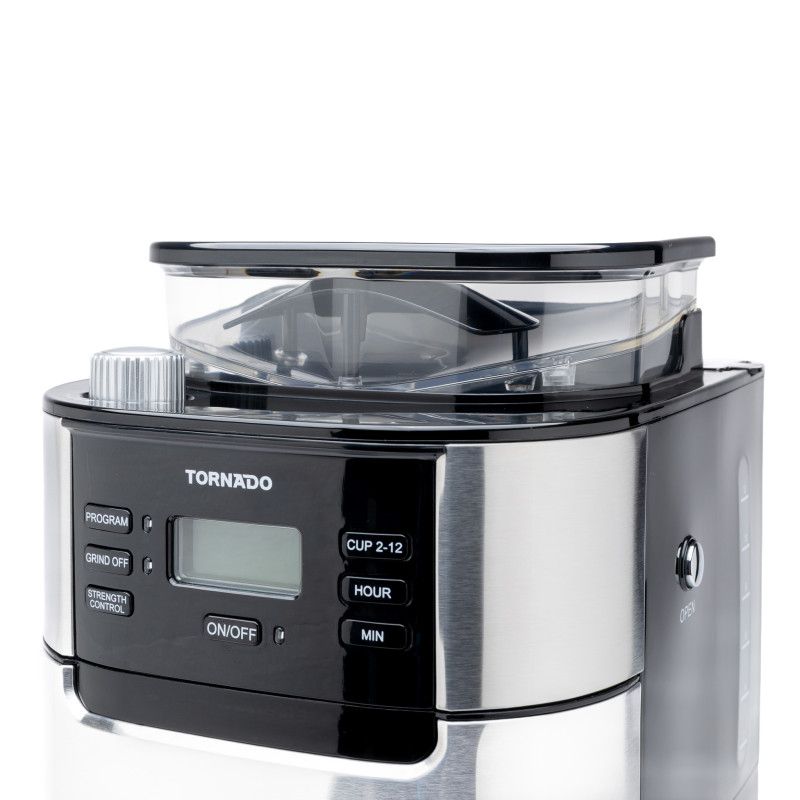 TORNADO TCM1025A-GS | Grind & Brew Coffee Machine
