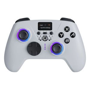 ONIVERSE - Wireless Bluetooth controller with screen Aura - Radiant White (Nintendo Switch 2 / Switch / PC / Mobile)