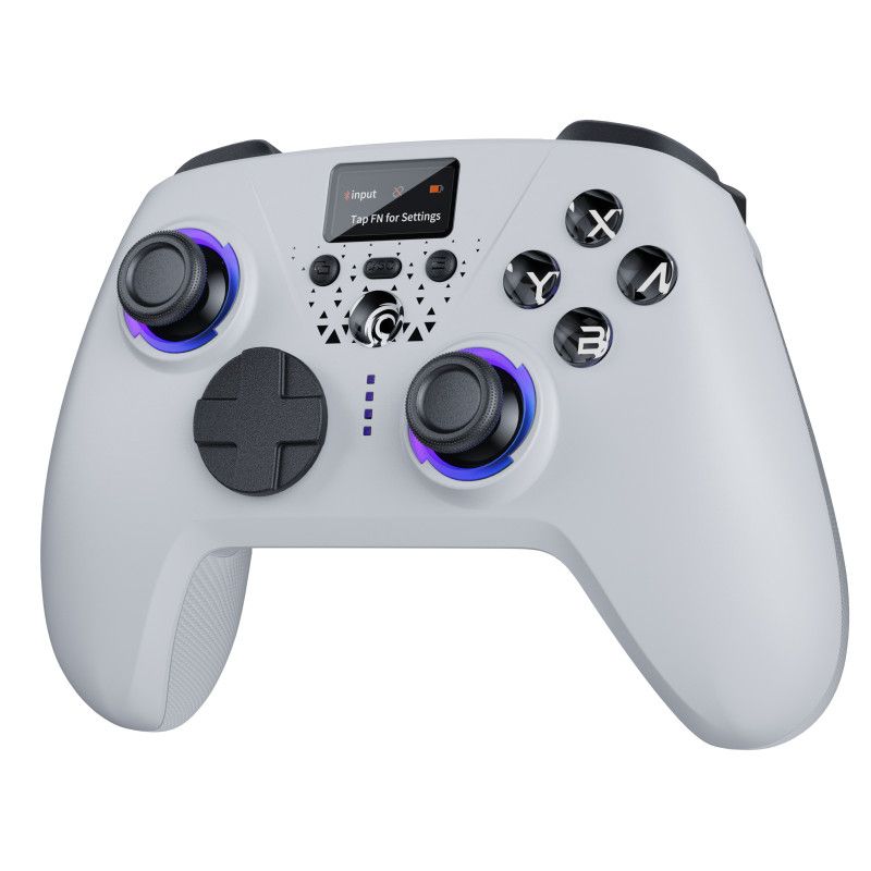ONIVERSE - Wireless Bluetooth controller with screen Aura - Radiant White (Nintendo Switch 2 / Switch / PC / Mobile)