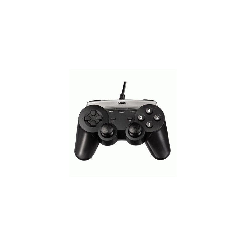 Hama USB Gamepad Black Steel