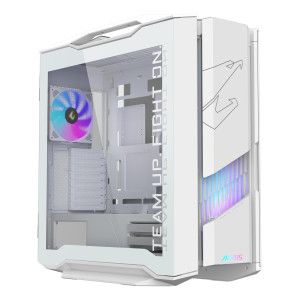 GIGABYTE AORUS C601 GLASS ICE GLOBAL PC Case - Mid Tower, E-ATX, 420mm radiator support, 4 x 140mm Pre-installed Fans, USB 3.1 …