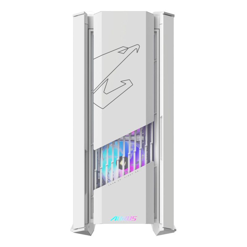 GIGABYTE AORUS C601 GLASS ICE GLOBAL PC Case - Mid Tower, E-ATX, 420mm radiator support, 4 x 140mm Pre-installed Fans, USB 3.1 …