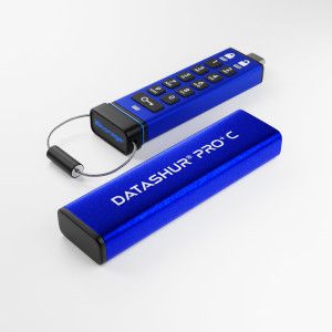 iStorage datAshur PRO+C 128GB | FIPS 140-3 Level 3 Certified | Secure USB Type-C drive | AES-XTS 256-bit Hardware Encryption | …