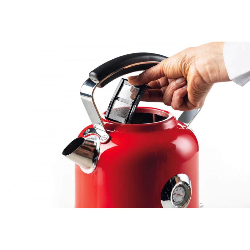 Ariete 2854 Moderna Electric Kettle, 2000 W, 1.7 L Capacity, 360° Cordless, Automatic Shut-off System, Removable Filter, Visibl…