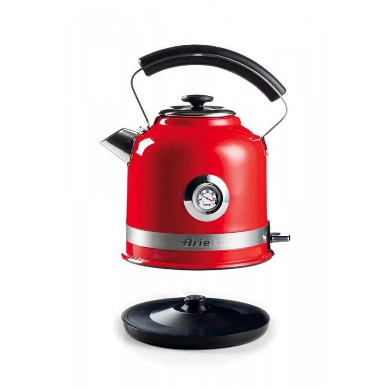 Ariete 2854 Moderna Electric Kettle, 2000 W, 1.7 L Capacity, 360° Cordless, Automatic Shut-off System, Removable Filter, Visibl…