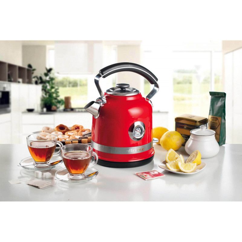 Ariete 2854 Moderna Electric Kettle, 2000 W, 1.7 L Capacity, 360° Cordless, Automatic Shut-off System, Removable Filter, Visibl…
