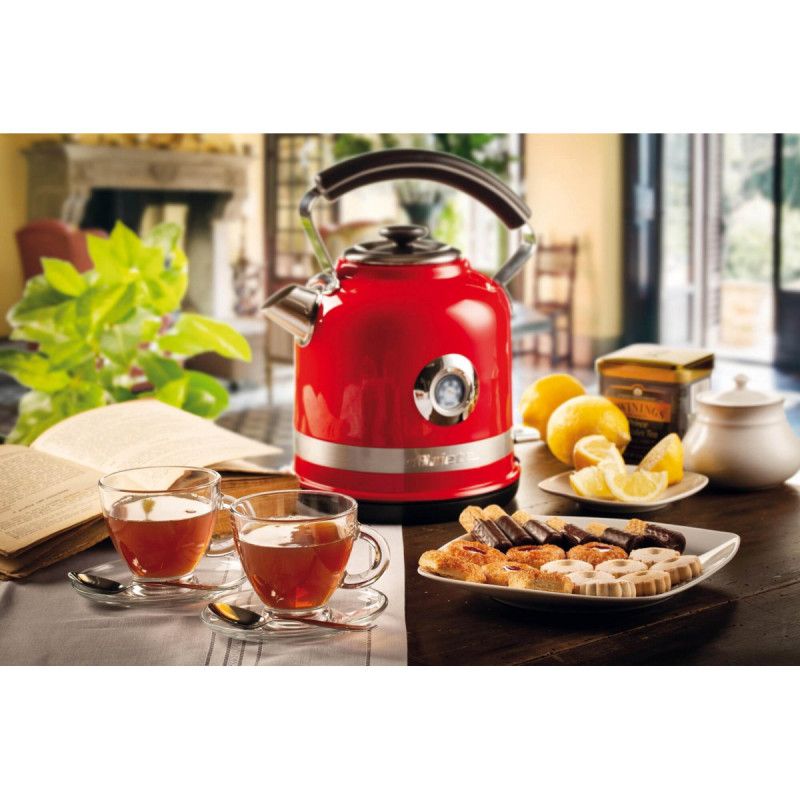 Ariete 2854 Moderna Electric Kettle, 2000 W, 1.7 L Capacity, 360° Cordless, Automatic Shut-off System, Removable Filter, Visibl…