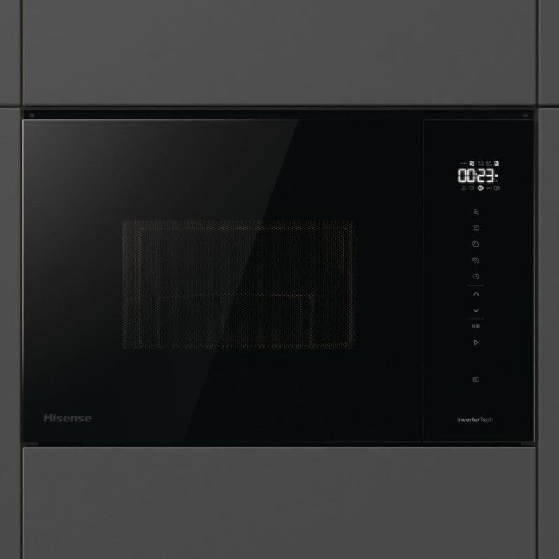 Hisense Built in 25 L microwave with grill. Inverter technology ensures even heating, while microwave + grill combines speed an…