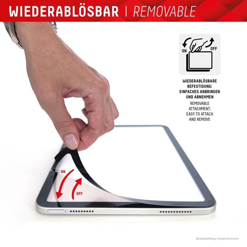 Displex TABLET PAPERSENSE for iPad Pro 11'' (1./2./3./4. Gen.)/Air (4./5. Gen.), removable writing or drawing film with Paper F…
