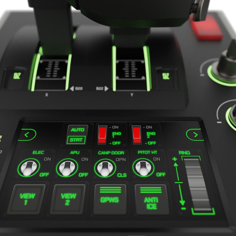 Turtle Beach VelocityOne Flightdeck - Universal HOTAS Simulation Joystick and Throttle with Touch Display, Stick Mounted HUD an…