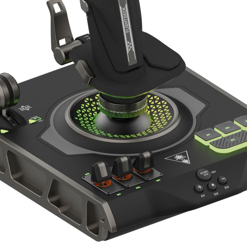 Turtle Beach VelocityOne Flightdeck - Universal HOTAS Simulation Joystick and Throttle with Touch Display, Stick Mounted HUD an…