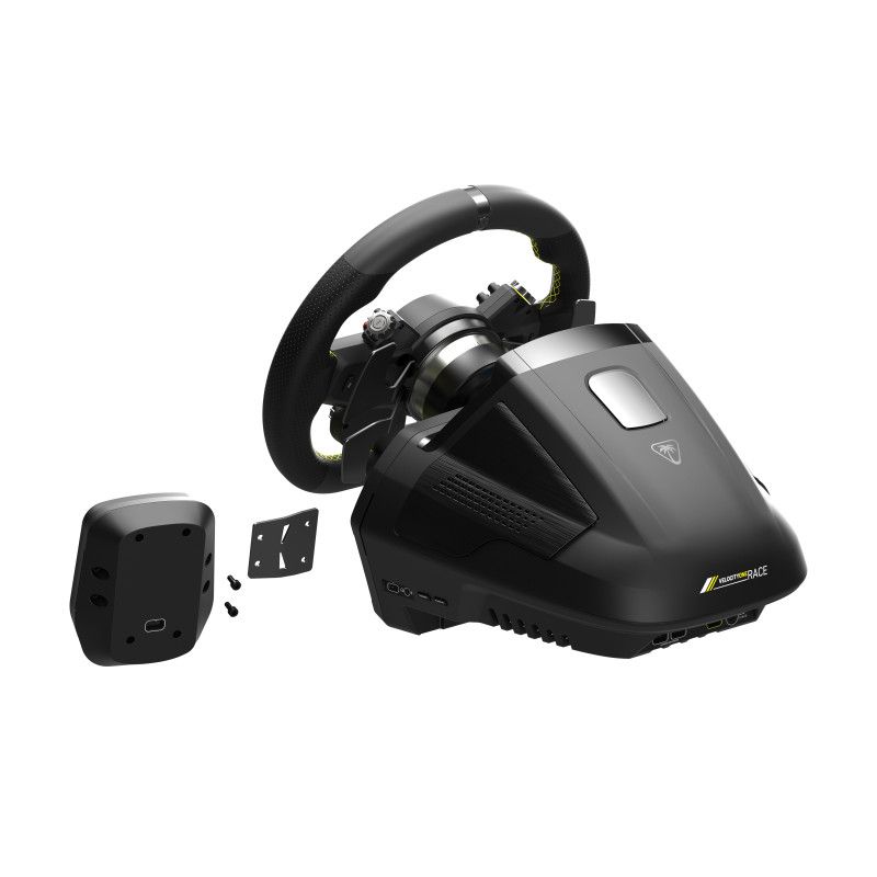 Turtle Beach VelocityOne Race Wheel and Pedal System with Force Feedback, Magnetic Paddle Shifters and Hall Effect Sensors for …