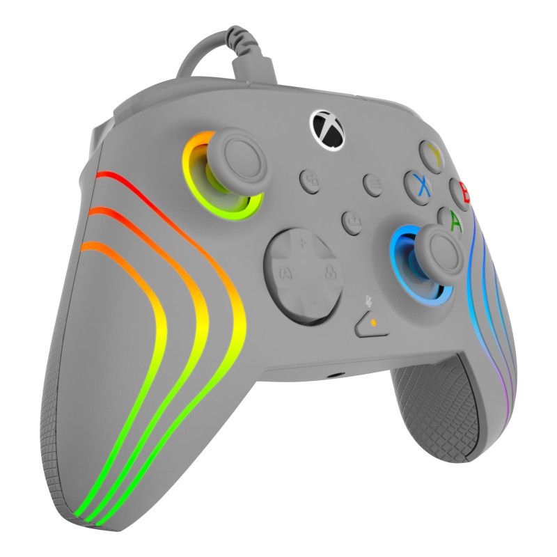 Turtle Beach Afterglow Wave Grey Wired RGB Gaming Controller with Mappable Buttons, Hall-Effect Hair Triggers and Audio Control…