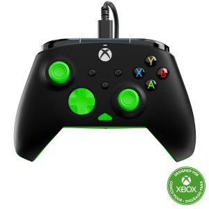 Turtle Beach Rematch Core Black and Green Wired Gaming Controller with Audio Controls, Rumble Motors and Impulse Triggers – Lic…
